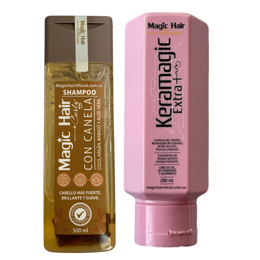 Kit Shampoo para Cabello Ondulado + Keratina Extra Cabello Afro | Magic Hair