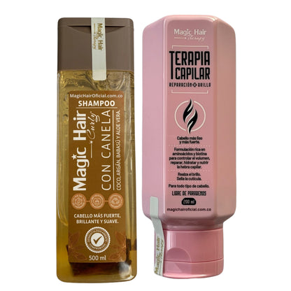 Kit Shampoo Cabello Ondulado + Terapia Capilar Reparación  | Magic Hair