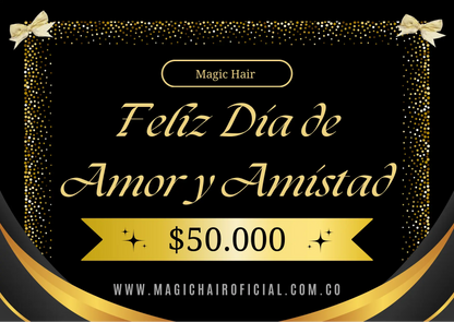 Tarjeta de regalo Magic Hair - Feliz Día de Amor y Amistad - Envío por correo electrónico