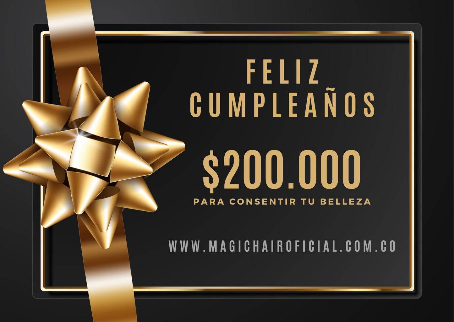 Tarjeta de regalo Magic Hair - Feliz Cumpleaños - Envío por correo electrónico