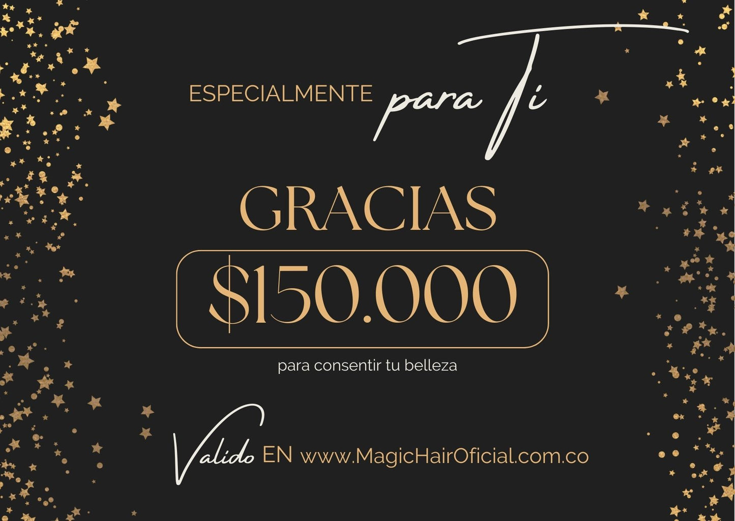 Tarjeta de regalo Magic Hair - Gracias - Envío por correo electrónico