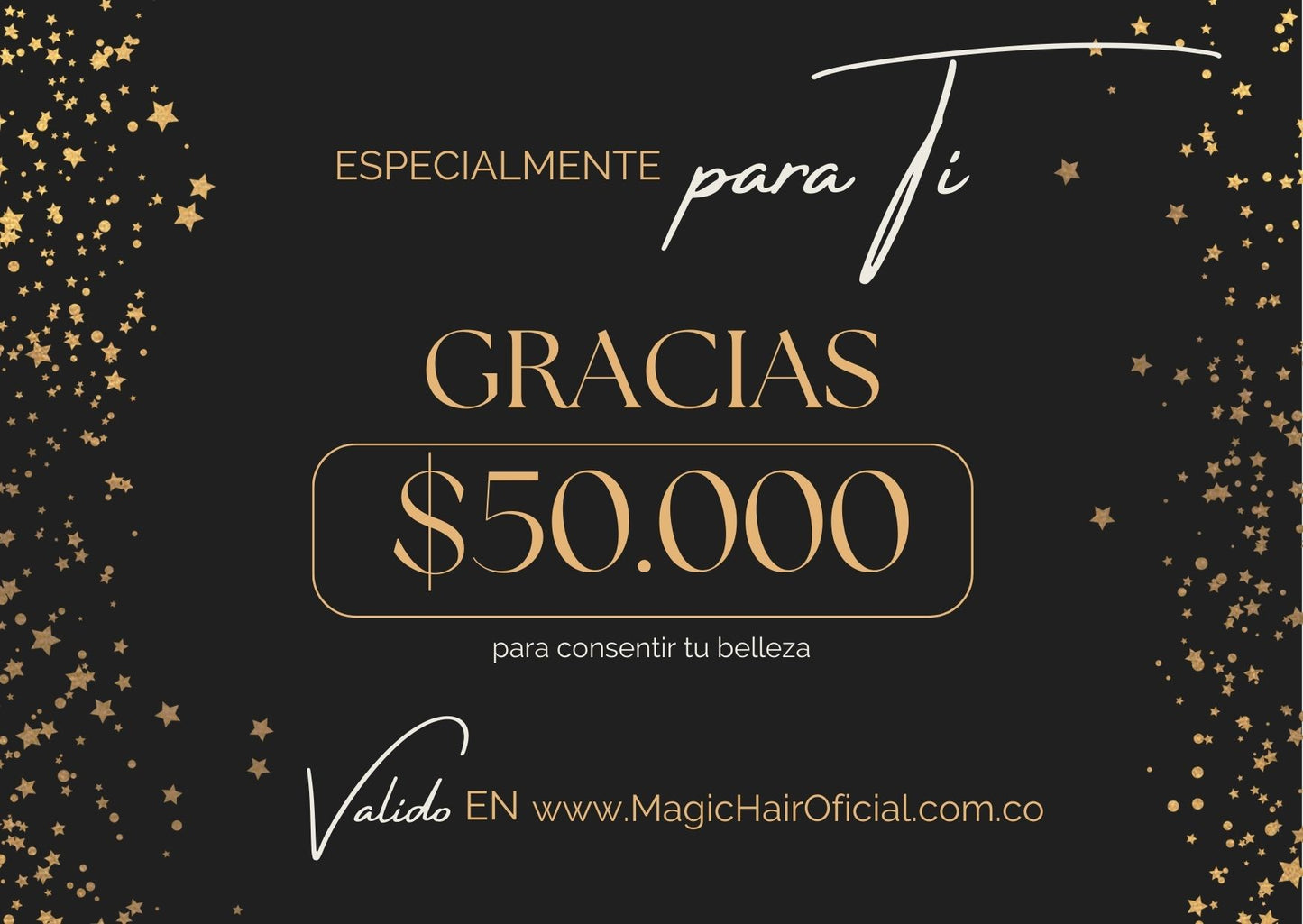 Tarjeta de regalo Magic Hair - Gracias - Envío por correo electrónico