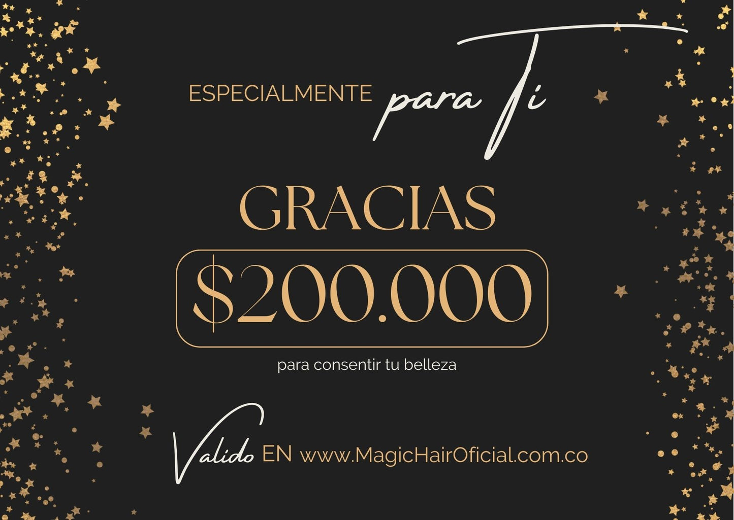 Tarjeta de regalo Magic Hair - Gracias - Envío por correo electrónico